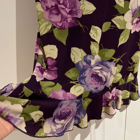 Vintage Floral Print Dress, Size S - Picture 7 of 10